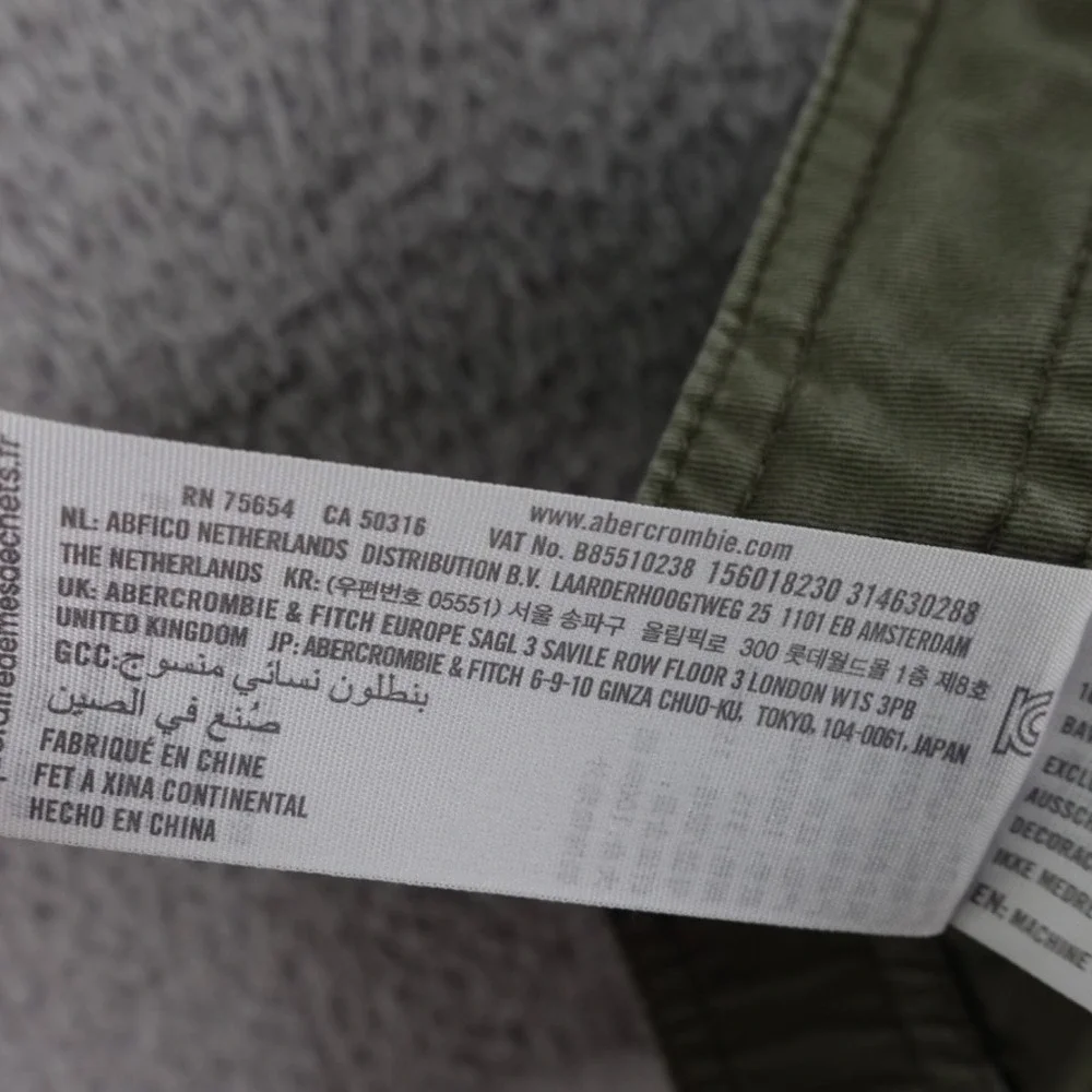 Abercrombie & Fitch Cargo Pants Women Size 12/31 Military Green Casual Bohemian
